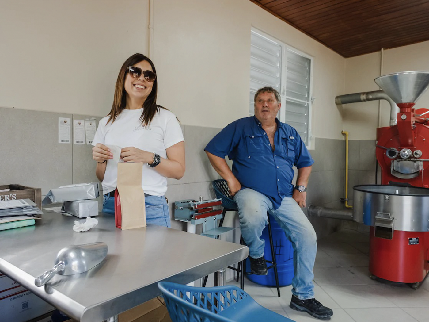 Father and Daughter Sharing a Passion for Coffee